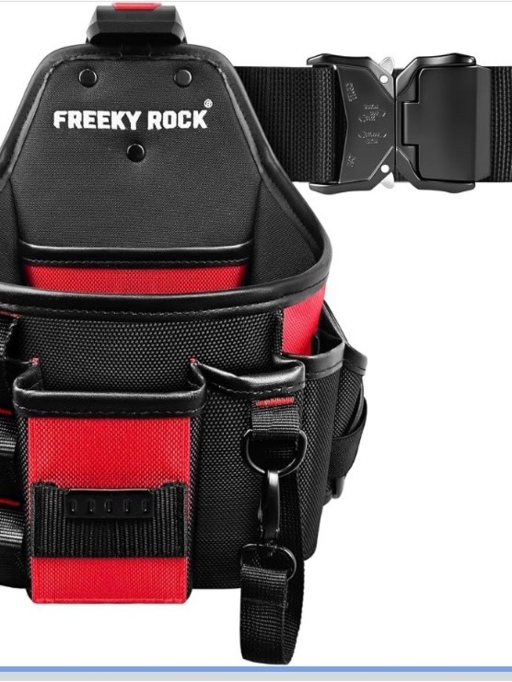 NEW - Electrician Tool Pouch with Quick Detach Belt Clip, Heavy Duty Tool Belt